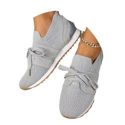 ticticlily Damen Sneaker Atmungsaktiv Turnschuhe Leicht Laufschuhe Herren Damen Turnschuhe Sportschuhe Freizeitschuhe A Grau 36 EU von ticticlily