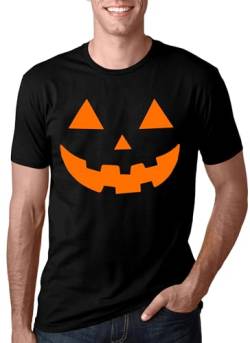 tiorhooe Halloween Shirt Herren Kürbis Lächelndes Graphic Tshirt Männer Karneval Casual Tees von tiorhooe