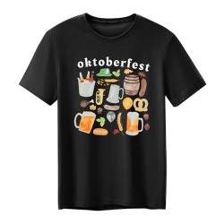 tiorhooe Oktoberfest Tshirt Herren Trachtenshirt Trachten T-Shirt Oktoberfest Graphic Tops von tiorhooe