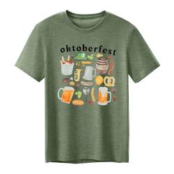 tiorhooe Oktoberfest Tshirt Herren Trachtenshirt Trachten T-Shirt Oktoberfest Graphic Tops von tiorhooe