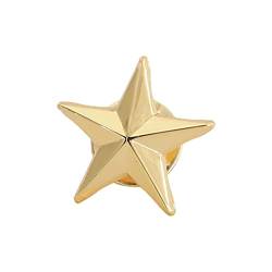 Little Star Abzeichen Pentagramm fünfzackiger Stern Abzeichen Kragen Revers Pins Tasche Hut Hijab Hemd Brosche Pins Geschenk Zubehör Chinesischer Stil Rangstufe Abzeichen Stern Mitarbeiter Service von tixoacke