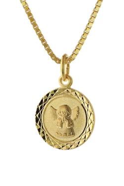 trendor 75325 Halskette für Kinder Engel Gold 585 (14 Karat) Vergoldete Kette von trendor