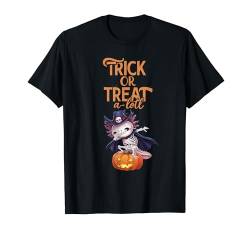 Viel Süßes oder Saures Axolotl Halloween T-Shirt von trick or treat a lot axolotl shirt