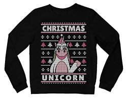 Christmas Unicorn Ugly Christmas Sweatshirt Weihnachtspullover Sweat Weihnachten, Größe: Large von tshirtladen