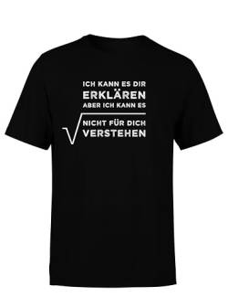 Lehrer T-Shirt Ich kann es dir erklären Aber ich kann es Nicht für Dich verstehen Mathe Herren T-Shirt, Farbe: Black, Größe: 6XL von tshirtladen