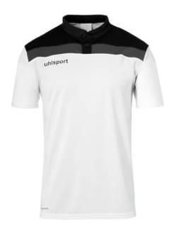 uhlsport Offense 23 Polo Shirt, Größe:S, Farbe:weiß/schwarz/Anthra von uhlsport