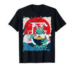 Japanische Kunst und Japan Frosch Ramen T-Shirt von 素晴らしいニッポンアパレル＆アクセサリー - 日本