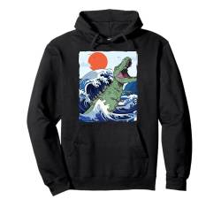 Japanische Kunst und japanische Dinozilla Pullover Hoodie von 素晴らしいニッポンアパレル＆アクセサリー - 日本