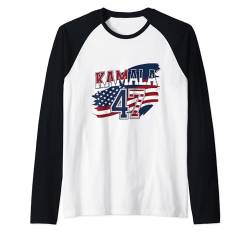 Kamala Harris 47th President Pro Choice 2024 Wahl Raglan von urbanteesstore