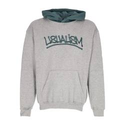 Usualism Hoodie Herren Kapuzenpullover Heather Grey/Dunkelgrun von usual