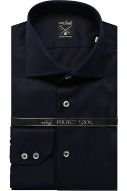 van Laack Meisterwerk Tailor Fit Hemd navy, Einfarbig von van Laack