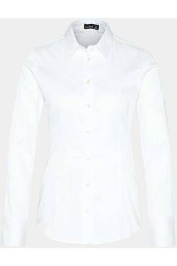 van Laack Modern Fit Bluse weiss, Einfarbig von van Laack