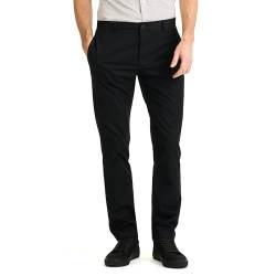 Van Heusen Men's No Iron Twill Pant, Black, 36 von Van Heusen