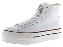 victoria High-Top Tribu Canvas & Doppelter Plattform 1061101 für Damen Blanco 35 von victoria