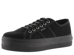 victoria Low-Top Barcelona Recyceltes Wildleder & Plattform & Passende Schnürsenkel 109205 für Damen Negro 41 von victoria