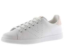 victoria LOW-TOP TENIS Leder & Ferse AUS Glitter & PERFORIERTES LOGO GROSELLA 35 von victoria