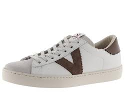 victoria Low-Top Unisex Berlin Leder & Kontrast-Teile & Spaltleder-Zehe 1126142 für Erwachsene Marron 39 von victoria