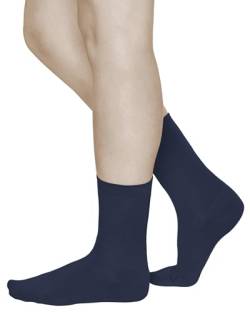 vitsocks Damen Wollsocken MERINO WOLLE warme Socken (3 PAAR) Winter Merinosocken dünn Wool Socks, einfarbig, marineblau, 35-38 von vitsocks