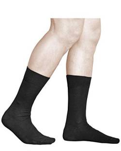 vitsocks Herren Business Socken mit Komfortbund BAUMWOLLE (3x PACK) weich atmungsaktiv, schwarz, 39-41 von vitsocks