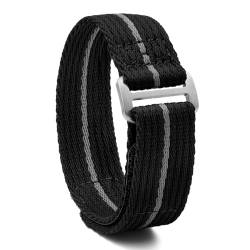 watchdives Nylon-Uhrenarmband, Klettverschlüsse, Einteiliges Uhrenarmband 20mm 22mm, Sportuhrenarmbänder für Männer und Frauen von watchdives