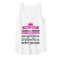 Damen Majestätin die Notfalsanitäterin betritt Raum Beruf Tank Top von weibliche Beruf & Sanitäterin Geschenke