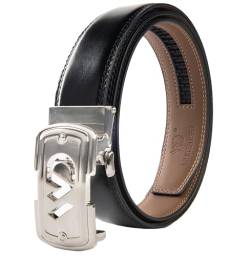 white deer belt (Silber und Schwarz, 120cm) von white deer