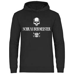 wowshirt Herren Hoodie Schraubermeister Mechatroniker Kfz-Mechaniker Werkstatt Garage Schrauber, Größe:5XL, Farbe:Black von wowshirt