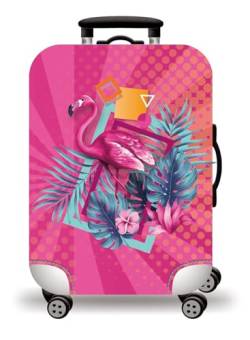 wxlmom Kofferschutzhülle S Rosa Flamingos Waschbar,Suitcase Cover Für Kinder Und Erwachsene,Elastischer Spandex-Koffer-Protector,Koffer-Abdeckungen von wxlmom