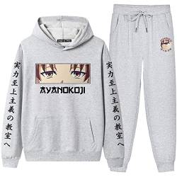 xhomeshop Beliebte Anime Classroom of The Elite Print Hoodie Anzug Harajuku Style Lose Sweatshirt Anzug Casual Langarm Ayanokouji Kiyotaka Pullover Anzug Unisex von xhomeshop