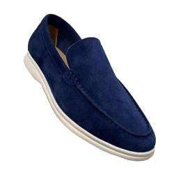 Freihändige lässige Loafer,Atmungsaktive Reise-Canvas-Schuhe für Männer 2024 Stylische Sommer-Loafer,Leichte Wanderschuhe,Bootsschuhe,Business Abendschuhe Flache Slipper Slip on Loafers,Gummi Sohle von xiongwei