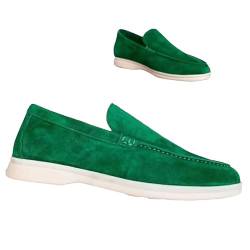 Freihändige lässige Loafer,Atmungsaktive Reise-Canvas-Schuhe für Männer 2024 Stylische Sommer-Loafer,Leichte Wanderschuhe,Bootsschuhe,Business Abendschuhe Flache Slipper Slip on Loafers,Gummi Sohle von xiongwei