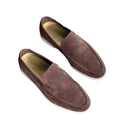 Freihändige lässige Loafer,Atmungsaktive Reise-Canvas-Schuhe für Männer 2024 Stylische Sommer-Loafer,Leichte Wanderschuhe,Bootsschuhe,Business Abendschuhe Flache Slipper Slip on Loafers,Gummi Sohle von xiongwei