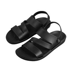 xiongwei Lammfell Schuhe Herren Herren Sandalen Sport Strand Hausschuhe Schieben Outdoor Remote Hausschuhe Sandalen Elegante Schuhe Herren 48 (Black, 40) von xiongwei