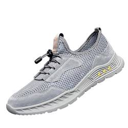 xiongwei Wasserdicht Schuhe Herren 46 Atmungsaktive Freizeitschuhe Sportschuhe Joggen Schuhe Herren (Grey, 38) von xiongwei