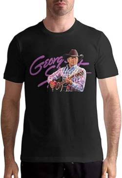 George Strait T Shirt Men's Cotton Fashion Sports Casual Round Neck Short Sleeve Tees Size L von xuanyan