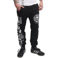 YAKUZA Jogginghose Apologise mit silbernen Metallic-Print von yakuza