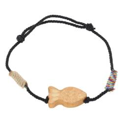 yanwuwa Armband mit natürlichem Charm, Fischfaden, Baumwolle, handgefertigter Handgelenkschmuck, elegantes geflochtenes Armband, einzigartiges Seilarmband für Mädchen von yanwuwa