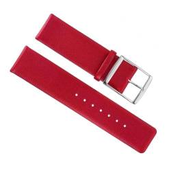 yeziu Mann Frau Leder Uhrenarmband für CK k2g211 k2g271 k76211 k76271 Uhrenarmband Ersatz(Red,16mm) von yeziu