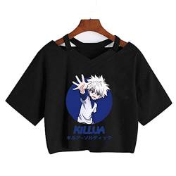 Japanischer Anime Hunter X Hunter T-Shirt Killua Zoldyck Cartoon Cute Anime Manga T-Shirt HxH T-Shirt T-Shirts Frauen (S,Color 5) von zhedu