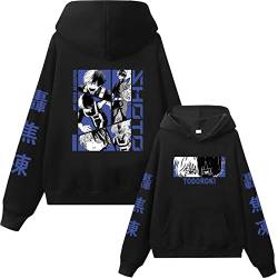 My Hero Academia Drop Shoulder Hoodies Todoroki Shoto Langarm Outdoor Y2k Sweatshirt Mädchen Junge Teenager Cartoon Anime Harajuku Streetwear (Color 01,XXL) von zhedu