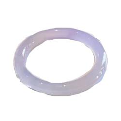 zhuBAOHE Eis-Chalcedon-Armband, Achat, runder Streifen, weißes Mondlicht, natürliches violettes Jade-Armband für Frauen,Rosa,56mm von zhuBAOHE