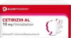 Cetirizin AL 10 mg Filmtabletten bei Heuschnupfen 20 St von ALIUD Pharma GmbH