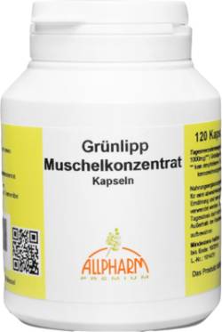 GR�NLIPPMUSCHEL KONZENTRAT 500 mg Kapseln 72 g von ALLPHARM Vertriebs GmbH