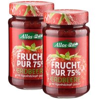 Allos Bio Frucht Pur 75 % Erdbeere von Allos