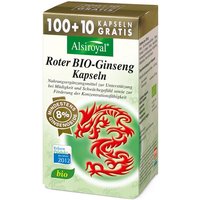 Alsiroyal Roter BIO-Ginseng 100+10 Kps 8% Ginsenoside von Alsiroyal