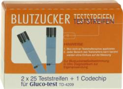 GLUCO TEST Blutzuckerteststreifen 50 St von Aristo Pharma GmbH
