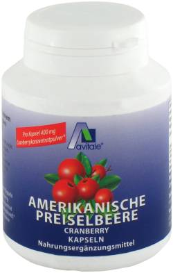 PREISELBEERE amerikanisch 400 mg Kapseln 100 St Kapseln von Avitale GmbH