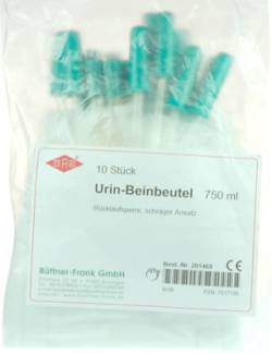 URIN BEINBEUTEL 750 ml R�ckl.Sp.m.Abl.schr�g 10 St von B�ttner-Frank GmbH