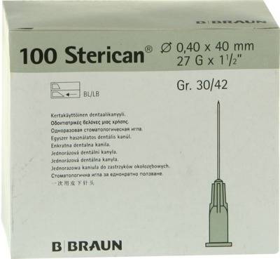 Sterican Dentalkanüle Luer 0,40x40 mm von B. Braun Melsungen AG