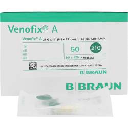 Venofix A Venenpunktionsbesteck 0,8x19 mm 21G 30 cm grün von B. Braun Melsungen AG